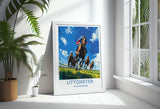 Uttoxeter Travel Poster Wall Art, Travel Print of Uttoxeter , Staffordshire, England, Uttoxeter Races Art Lovers Gift, England Art Gift NQ Media Designs