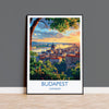 Budapest Travel Print Wall Art, Travel Poster of Budapest, Budapest Art Lovers Gift, Hungary Art Gift NQ Media Designs