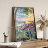 Budapest Travel Poster Wall Art, Travel Print of Budapest, Budapest Art Lovers Gift, Hungary Art Gift NQ Media Designs