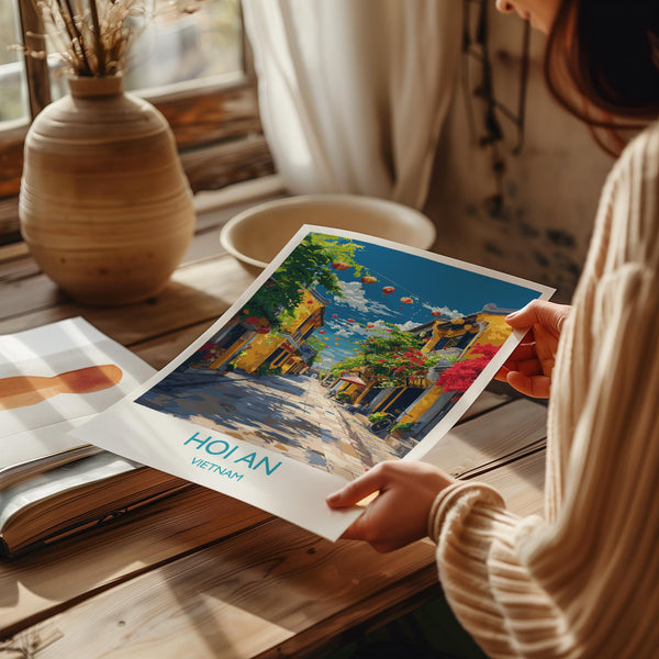 Hoi An Travel Print, Travel Poster of Hoi An,Vietnam, Asia, Hoi An Art Lovers Gift, Vietnam Gift, Wall Art Print