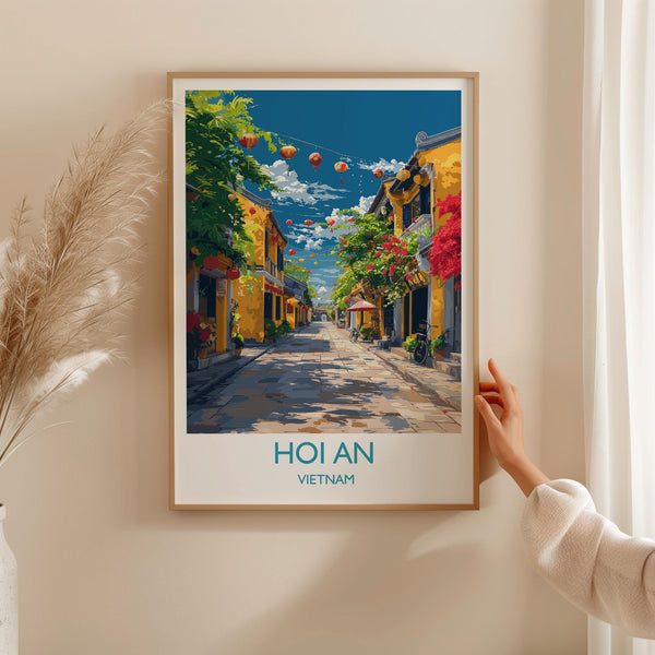 Hoi An Travel Print, Travel Poster of Hoi An,Vietnam, Asia, Hoi An Art Lovers Gift, Vietnam Gift, Wall Art Print