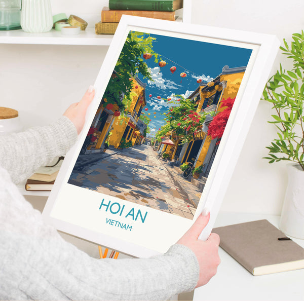 Hoi An Travel Print, Travel Poster of Hoi An,Vietnam, Asia, Hoi An Art Lovers Gift, Vietnam Gift, Wall Art Print