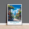 Ho Chi Minh Travel Print, Travel Poster of Ho Chi Minh, Vietnam, Asia, Ho Chi Minh Art Lovers Gift, Vietnam Gift, Wall Art Print NQ Media Designs