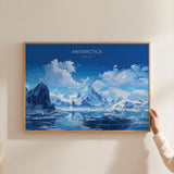 Antarctica Travel Print, Landscape Travel Poster of Antarctica, Antarctica Gift, Antarctica Wall Art Lovers Gift,Travel Wall Art Gift NQ Media Designs