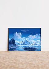 Antarctica Travel Print, Landscape Travel Poster of Antarctica, Antarctica Gift, Antarctica Wall Art Lovers Gift,Travel Wall Art Gift NQ Media Designs