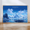 Antarctica Travel Print, Landscape Travel Poster of Antarctica, Antarctica Gift, Antarctica Wall Art Lovers Gift,Travel Wall Art Gift NQ Media Designs