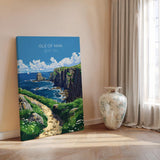Isle of Man Poster, Travel Print of Isle of Man,Isle of Man Art Lovers Gift,British Isles Coast Wall Art Print NQ Media Designs