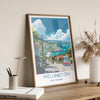 Wellington Travel Print, Travel Poster of Wellington, New Zealand Art Lovers Gift, Wellington Wall Art