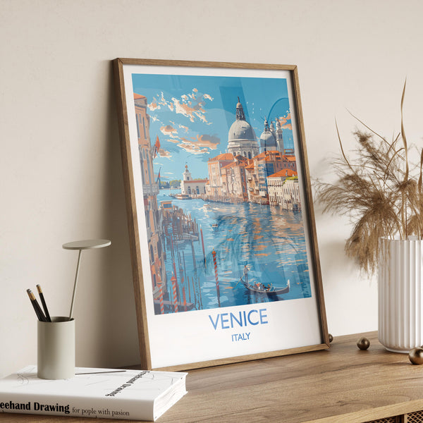 Venice Travel Print Wall Art, Travel Poster of Venice, Italy City Art, Venice Art Lovers Gift, Wall Art Print