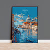 Venice Travel Poster Wall Art, Travel Print of Venice, Italy City Art, Venice Art Lovers Gift, Wall Art Print