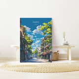 Hanoi Travel Poster, Travel Print of Hanoi,Vietnam, Asia, Hanoi Art Lovers Gift, Vietnam Gift, Wall Art Print NQ Media Designs