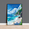 Seychelles Travel Poster Wall Art, Travel Print of Seychelles, Indian Ocean, Seychelles Islands Art Lovers Gift