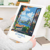 Istanbul Travel Print Wall Art, Travel Poster of Istanbul, Turkey Wall Art, Istanbul Art Lovers Gift, Wall Art Print