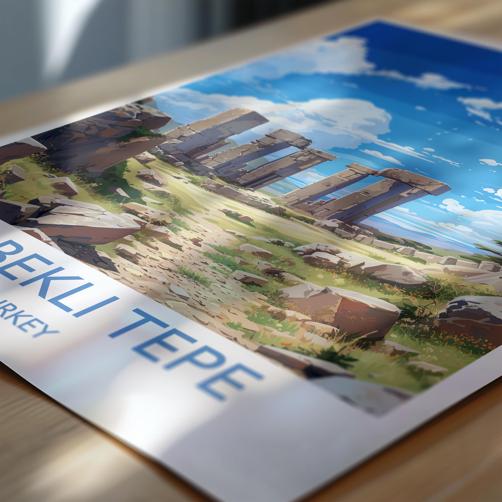 Gobekli Tepe Travel Print Wall Art, Travel Poster of Gobekli Tepe, Turkey Wall Art, Gobekli Tepe Art Lovers Gift, Wall Art Print NQ Media Designs