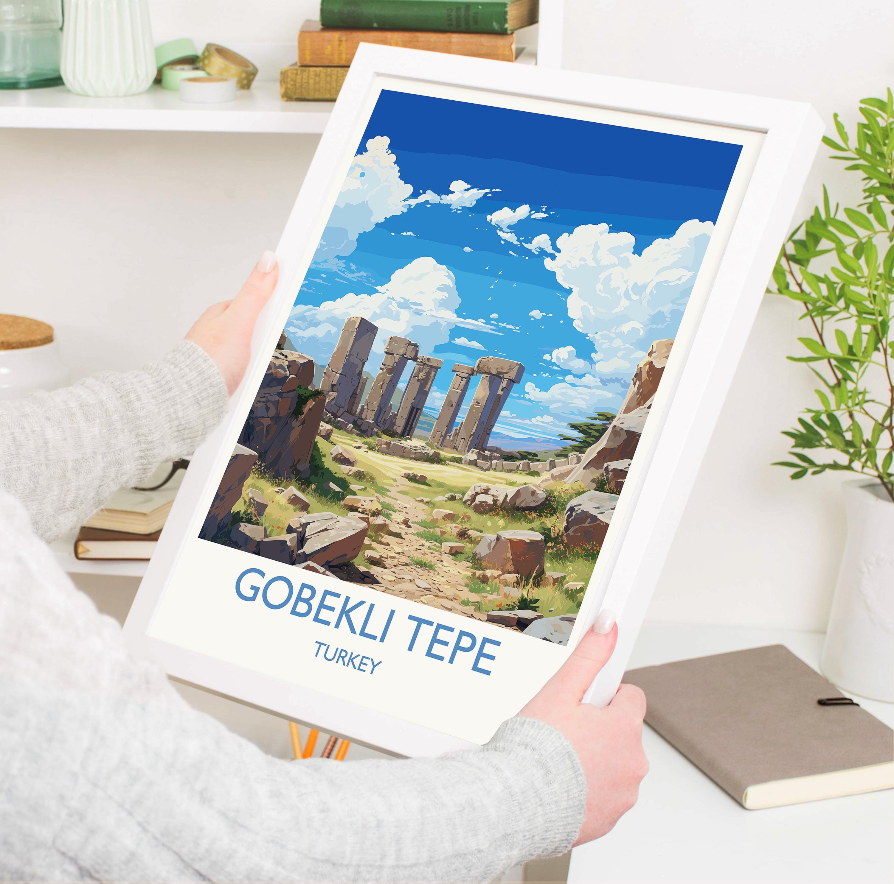 Gobekli Tepe Travel Print Wall Art, Travel Poster of Gobekli Tepe, Turkey Wall Art, Gobekli Tepe Art Lovers Gift, Wall Art Print NQ Media Designs