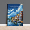 Henley on Thames Poster, Travel Print of Henley,Henley on Thames Art Lovers Gift,Oxfordshire, English Countryside Wall Art Print NQ Media Designs