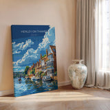Henley on Thames Poster, Travel Print of Henley,Henley on Thames Art Lovers Gift,Oxfordshire, English Countryside Wall Art Print NQ Media Designs
