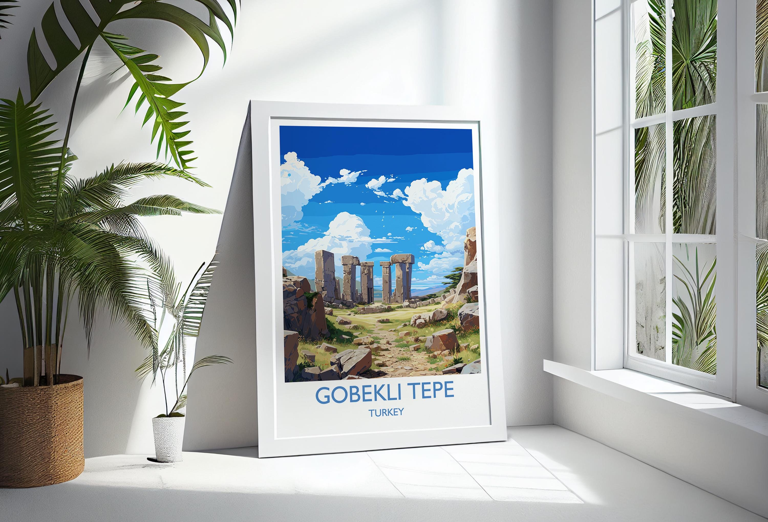 Gobekli Tepe Travel Print Wall Art, Travel Poster of Gobekli Tepe, Turkey Wall Art, Gobekli Tepe Art Lovers Gift, Wall Art Print NQ Media Designs