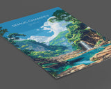 Semuc Champey Travel Poster, Travel Print of Semuc Champey, Central America Poster, Guatemala Wall Art Lovers Gift NQ Media Designs