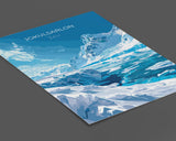 Jokulsarlon Print Wall Art, Jokulsarlon Travel Poster, Iceland Wall Art, Jokulsarlon Art Lovers Gift, Iceland Gift NQ Media Designs
