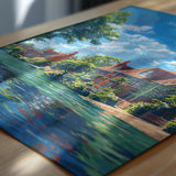 Sonning Travel Poster, Travel Print of Sonning, Berkshire, England, Windsor Gift, Wall Art Print NQ Media Designs