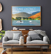 Lake District Travel Poster, Travel Print of Lake District, Cumbria, UK,Limited Edition NQ Media Designs