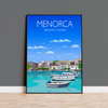 Menorca Travel Poster, Travel Print of Menorca, Balearic Islands NQ Media Designs