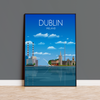Dublin Travel Print, Dublin Poster, Dublin, Ireland, Ireland Travel Poster NQ Media Designs