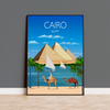 Cairo Travel Poster, Travel Print of Cairo, Cairo, Pyramids, Egypt