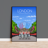 Platinum Jubilee Travel Print, London Travel Poster, City of London, UK