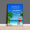 Jamaica Travel Poster, Travel Print of Jamaica, Caribbean NQ Media Designs