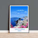 a poster of a beautiful view of the ocean