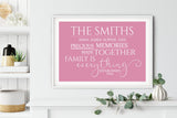 Personalised family word art, gift for family, Canvas Digital Art Print, Family keepsake, Christmas Gift NQ Media Designs