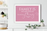 Personalised Family Word Art Print, Family Wall Décor, Printable Gallery Wall Art Print, Christmas Gift NQ Media Designs