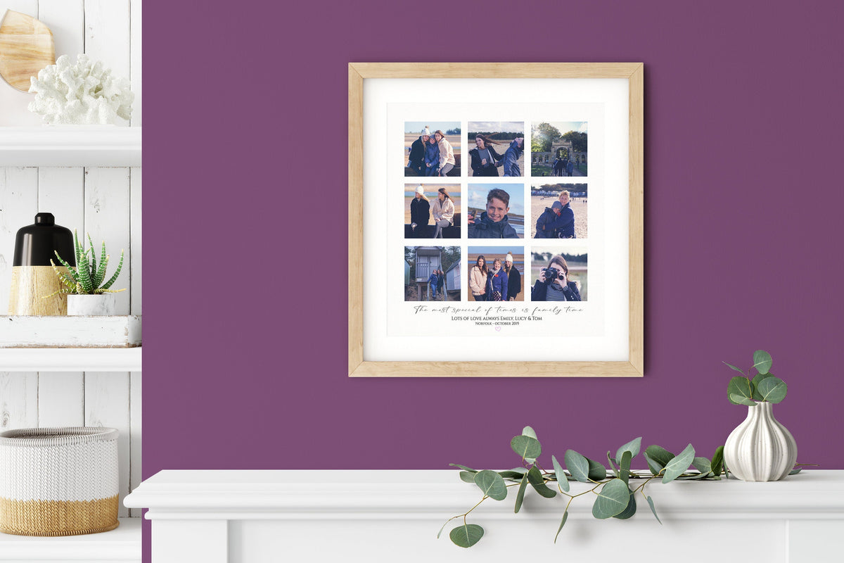 Family photo collage, Family wall art, Custom photo collage, Family print, Photo collage gift, Family keepsake, Mothers Day Gift NQ Media Designs