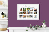 Family photo collage, Family wall art, Custom photo collage, Family print, Photo collage gift, Family keepsake, Fathers Day Gift NQ Media Designs