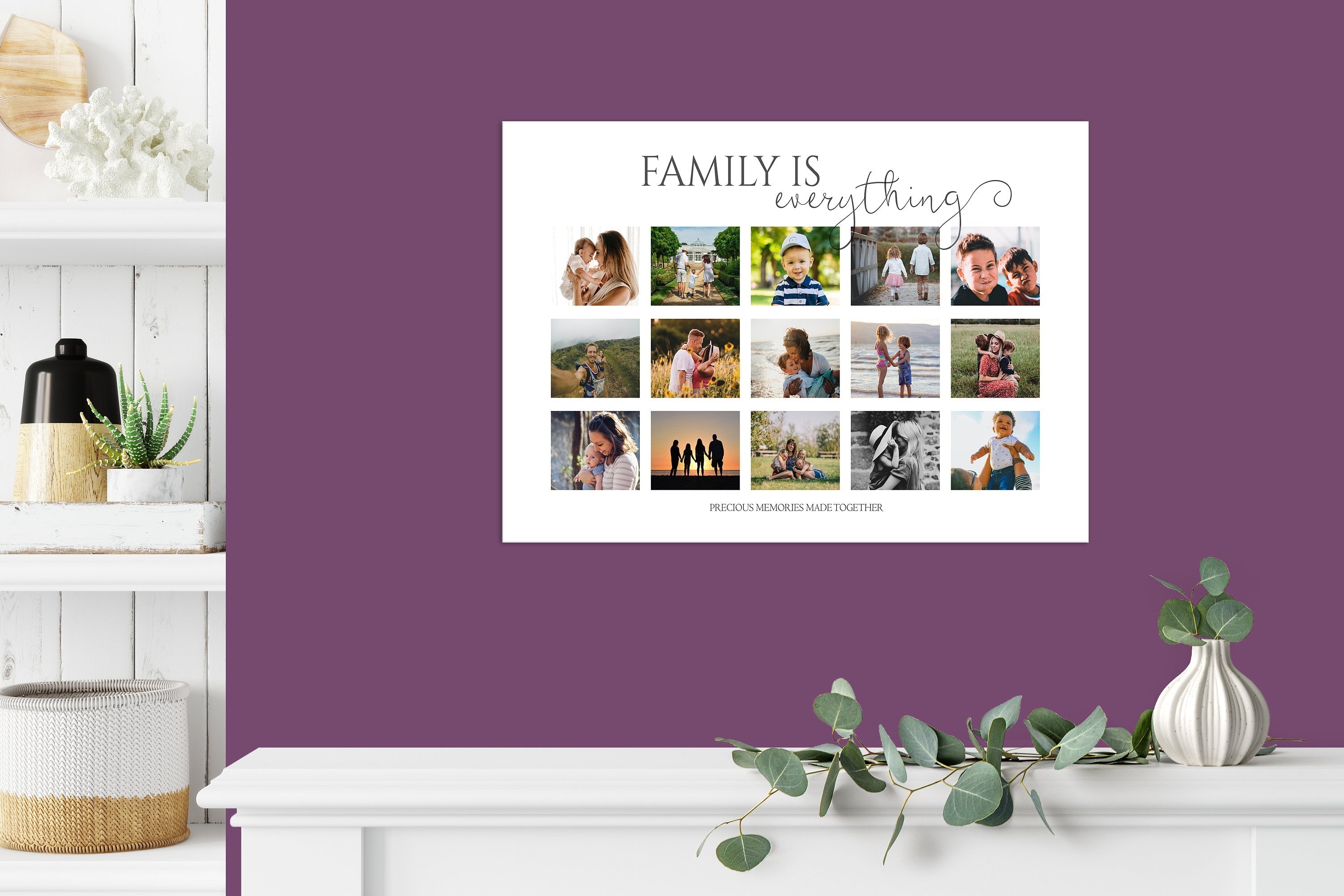 Family photo collage, Family wall art, Personalised photo collage, Family print, Photo collage gift, Family gift, Mothers Day Gift NQ Media Designs