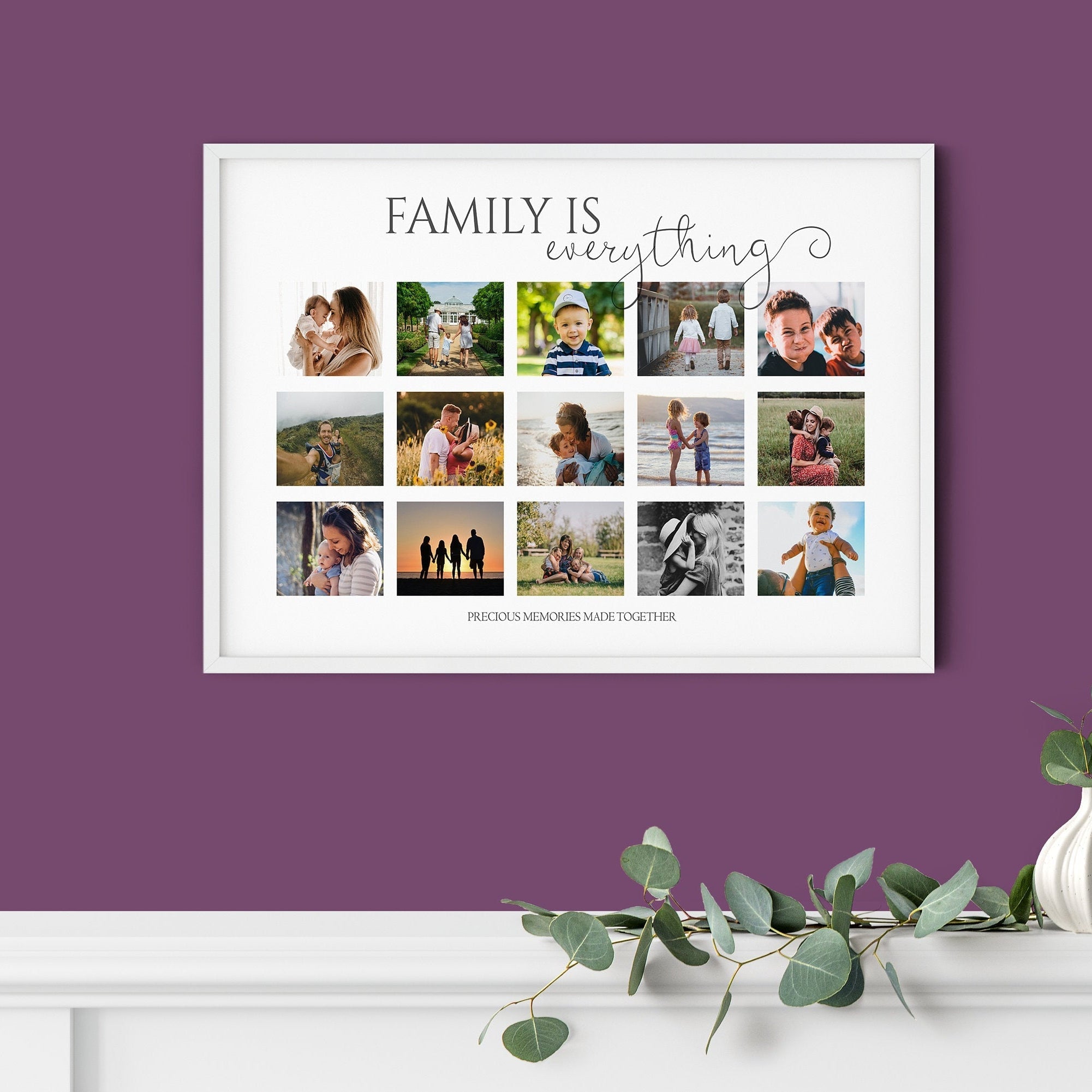 Family photo collage, Family wall art, Personalised photo collage, Family print, Photo collage gift, Family gift, Mothers Day Gift NQ Media Designs