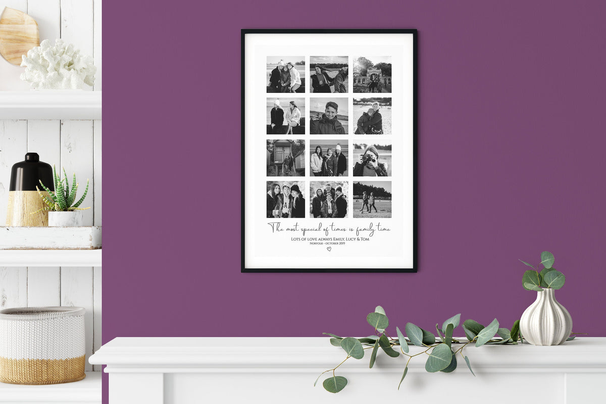 Family photo collage, Family wall art, Custom photo collage, Family print, Photo collage gift, Family keepsake, Mothers Day Gift NQ Media Designs