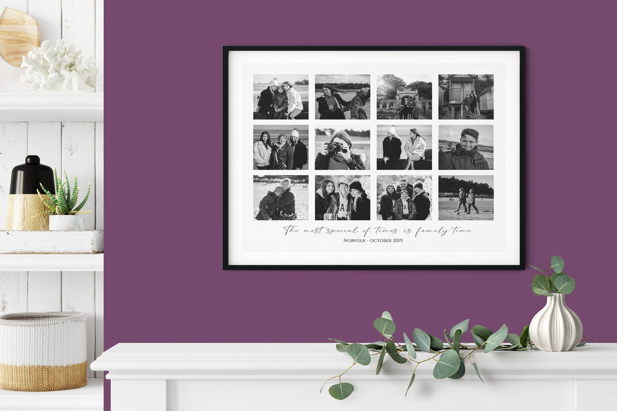 Family photo collage, Family wall art, Custom photo collage, Family print, Photo collage gift, Family keepsake, Mothers Day Gift NQ Media Designs