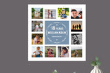 Personalised 18th Birthday Photo Collage - 18th Birthday Keepsake Gifts - For Daughter, Son, Granddaughter, Grandson, Niece, Nephew NQ Media Designs