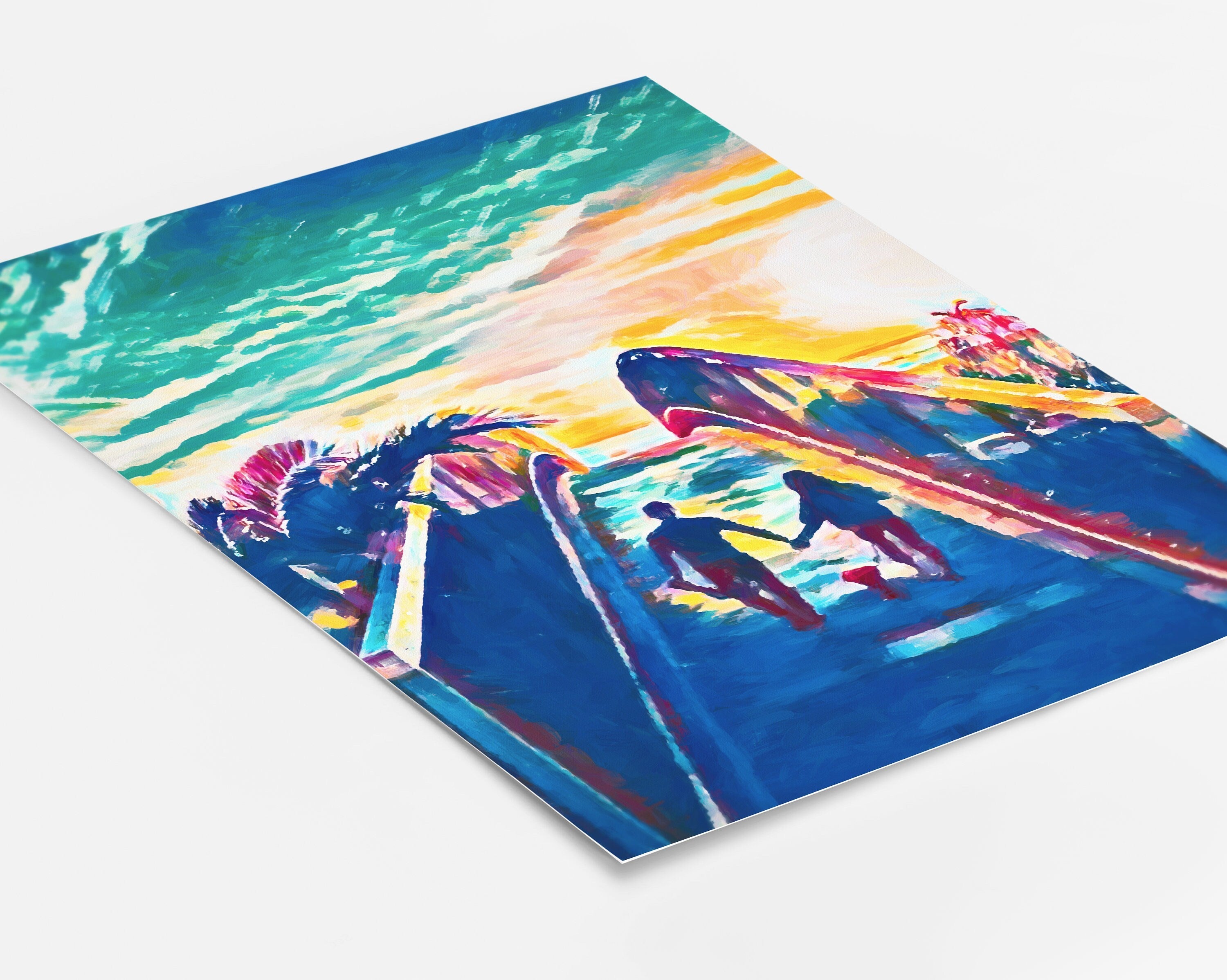 Custom portrait painting, Pop Art, Modern Art, Rainbow Pop Art, colorful abstract, Commission painting from photo NQ Media Designs