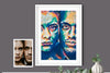 Custom portrait painting, Pop Art, Modern Art, Rainbow Pop Art, colorful abstract, Commission painting from photo NQ Media Designs