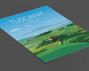 Tuscany Travel Poster, Travel Print of Tuscany, Region of Italy