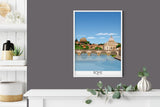 Rome Travel Poster, Travel Print of Rome, City of Rome, Italy NQ Media Designs