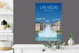 Las Vegas Travel Poster, Travel Print of Las Vegas, Nevada, USA NQ Media Designs