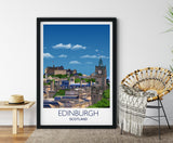 Edinburgh Travel Poster, Travel Print of Edinburgh, City of Edinburgh, UK NQ Media Designs