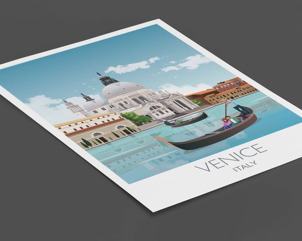 Venice Travel Poster, Travel Print of Venice, City of Venice, Italy