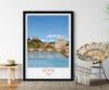 Rome Travel Poster, Travel Print of Rome, City of Rome, Italy, Italy Travel Poster, Rome Cityscape