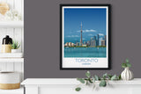 Toronto Travel Poster, Travel Print of Toronto, City of Toronto, Canada NQ Media Designs